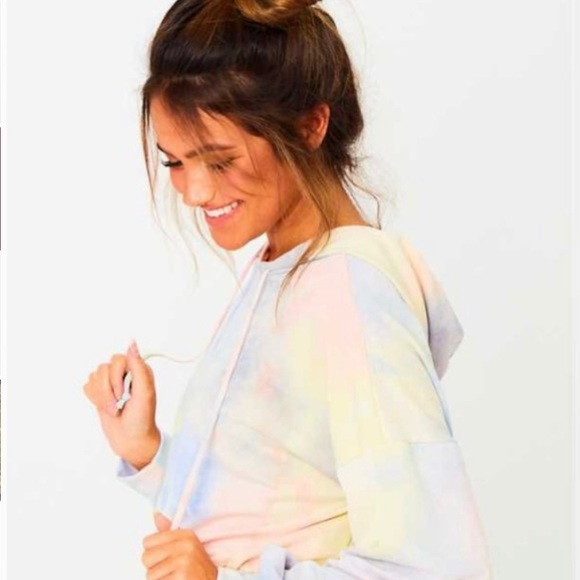 Revival Tie Dye Hoodie Top Knotted Front NEW - Picture 2 of 4